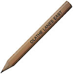 Hex Natural Finish Golf Pencils